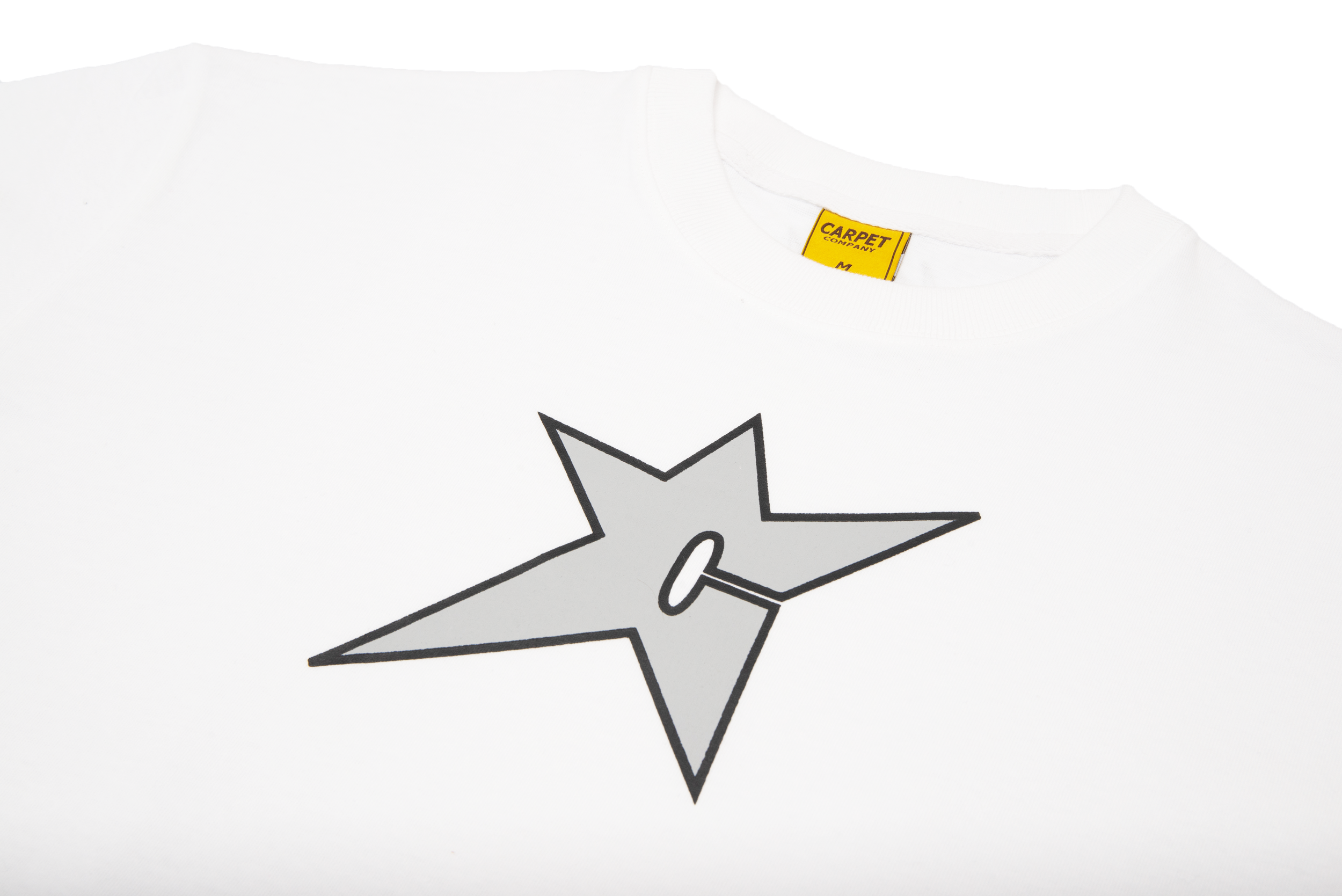 【CARPET COMPANY】Throwing Star Tee White C-Star Tee White — Carpet Company